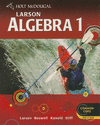 Holt McDougal Larson Algebra 1 Student Edition Grade 8-12