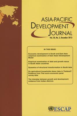 Asia Pacific Development Journal: Vol. 20, No. 2, December 2013( December 2013) P 138 p. 14
