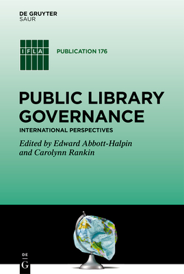 Public Library Governance(IFLA Publications Series 176) hardcover 381 p. 20