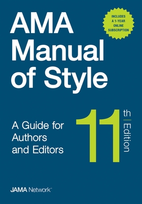 AMA Manual of Style:A Guide for Authors and Editors - hardcover/Online Bundle Package, 11th ed. '19