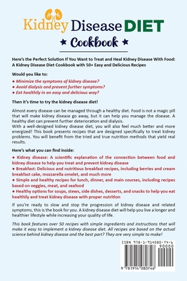 Kidney Disease Diet Cookbook: The Complete Cookbook to Managing Kidney Disease and Avoiding Dialysis P 186 p.