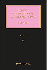 Stroud's Judicial Dictionary of Words and Phrases 10th ed. hardcover 3 Vols., xlvii, 3102 p. 20