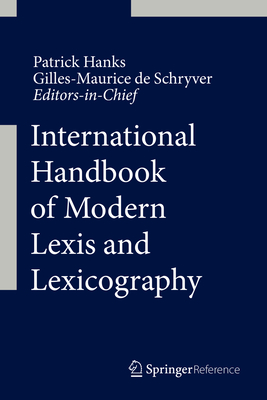 International Handbook of Modern Lexis and Lexicography 1st ed. 2021(International Handbook of Modern Lexis and Lexicography) H 
