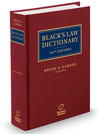 Black's Law Dictionary, Standard ed. 12th ed. hardcover 2,098 p. 24