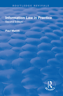 Information Law in Practice 2nd ed.(Routledge Revivals) P 260 p. 19