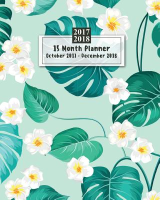 15 Months Planner October 2017 - December 2018, Monthly Calendar with Daily Planners, Passion/Goal Setting Organizer, 8x10,