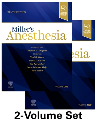 Miller's Anesthesia 10th ed. hardcover 2 Vols., 3016 p. 24