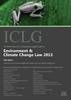 The International Comparative Legal Guide to: Environment & Climate Change Law 2013 10th ed.(The International Comparative Legal