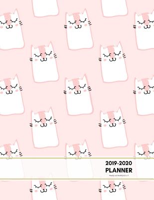 2019-2020 Planner Weekly and Monthly 8.5 X 11: Kitten Theme Calendar Schedule Organizer and Journal Notebook (January 2019 - Dec