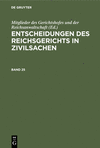 (Entscheidungen des Reichsgerichts in Zivilsachen, Band 25) '21