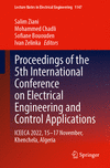 Proceedings of the 5th International Conference on Electrical Engineering and Control Applications - Volume 1 2024th ed.(Lecture