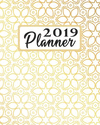 2019 Planner: Weekly and Monthly Calendar Organizer with Daily to Do Lists Gradient Yellow and White Floral Cover January 2019 T