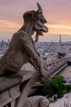 A Gargoyle Watching Over the City of Paris France Journal: 150 Page Lined Notebook/Diary P 152 p.