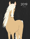 2019 Horse: Dated Weekly Planner with to Do Notes & Horse Quotes & Facts - Caramel Cream(Awesome Calendar Planners for Horse Lov