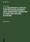 (J. A. Seuffert’s Archiv für Entscheidungen der obersten Gerichte in den deutschen Staaten, Band XXI–XXV) '20