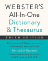 Webster's All-In-One Dictionary and Thesaurus, Third Edition 3rd ed. H 768 p. 23