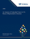An Analysis of Undecided Voters in U.S. House of Representative Elections P 182 p. 19