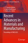 Recent Advances in Materials and Manufacturing 2024th ed.(Lecture Notes in Mechanical Engineering) P 24