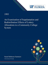An Examination of Supplantation and Redistribution Effects of Lottery Allocations to a Community College System H 186 p. 19