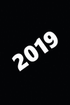 2019 Weekly Planner 2019 Large Font Angled Black White 134 Pages: 2019 Planners Calendars Organizers Datebooks Appointment Books