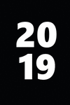 2019 Weekly Planner 2019 Large Font Block Style Black White 134 Pages: 2019 Planners Calendars Organizers Datebooks Appointment