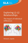 Exploring L1-L2 Relationships:The Impact of Individual Differences (Second Language Acquisition, Vol. 155) '24