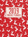 2019 Monthly Planner: Red Deer Design 2019-2020 Yearly Planner and 12 Months Calendar Planner with Journal Page P 52 p.
