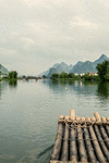 A Bamboo Raft and Mountain View in Guangxi China Journal: 150 Page Lined Notebook/Diary P 152 p. 16