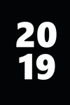2019 Daily Planner 2019 Large Font Block Style Black White 384 Pages: 2019 Planners Calendars Organizers Datebooks Appointment B
