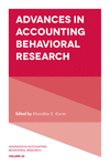 Advances in Accounting Behavioral Research, Volume 22 hardcover 200 p. 19