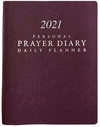 2021 Personal Prayer Diary and Daily Planner - Burgundy (Smooth) H 210 p.