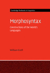 Morphosyntax(Cambridge Textbooks in Linguistics) hardcover 340 p. 22