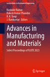 Advances in Manufacturing and Materials 2024th ed.(Lecture Notes in Mechanical Engineering) P 24