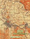 2020 Weekly Planner: Eugene, Oregon (1910): Vintage Topo Map Cover P 58 p.