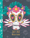 2019-2021 Monthly Planner: Colorful Skull Cover, Monthly Calendar 36 Months Calendar Agenda Planner with Holiday 8 X 10 P 82 p.