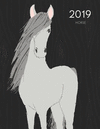 2019 Horse: Dated Weekly Planner with to Do Notes & Horse Quotes & Facts - Grey(Awesome Calendar Planners for Horse Lovers 7) P