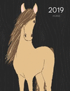 2019 Horse: Dated Weekly Planner with to Do Notes & Horse Quotes & Facts - Light Brown(Awesome Calendar Planners for Horse Lover