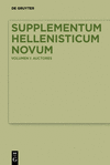 Supplementum Hellenisticum Novum, Vol. 1: Auctores '24