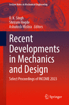 Recent Developments in Mechanics and Design 2024th ed.(Lecture Notes in Mechanical Engineering) P 24