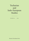 Tocharian and Indo–European Studies, Volume 21 paper 516 p. 22