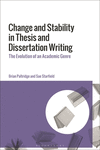 Change and Stability in Thesis and Dissertation Writing: The Evolution of an Academic Genre H 296 p. 24