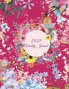 2021 Weekly Journal: Colorful Flowers Garden, Weekly Calendar Book 2021, Weekly/Monthly/Yearly Calendar Journal, Large 8.5 X 11
