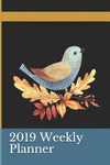 2019 Weekly Planner: Blue Jay and Maple Leaf ( 2-Week Spread/7-Days Page ) P 76 p.