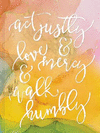 ACT Justly, Love Mercy, and Walk Humbly Hardcover Journal(Signature Journals) H 160 p. 20