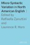 Micro-Syntactic Variation in North American English 