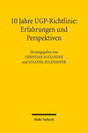 10 Jahre Ugp-Richtlinie: Erfahrungen Und Perspektiven