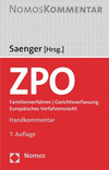 Zivilprozessordnung: Familienverfahren - Gerichtsverfassung - Europaisches Verfahrensrecht