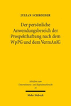 Der Personliche Anwendungsbereich Der Prospekthaftung Nach Dem Wppg Und Dem Vermanlg