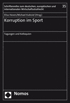 Korruption im Sport:Tagungen und Kolloquien