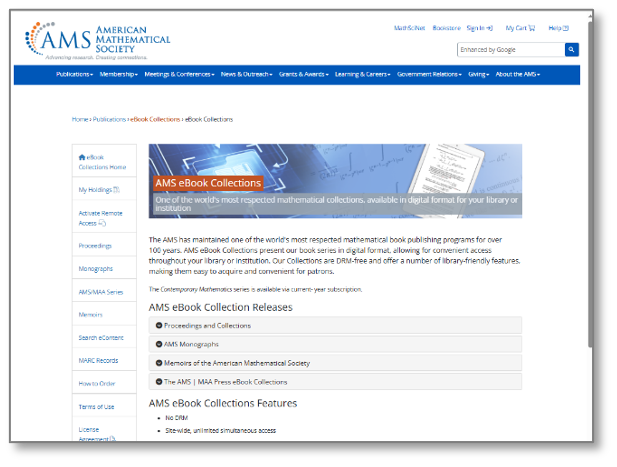 AMS eBook Collection